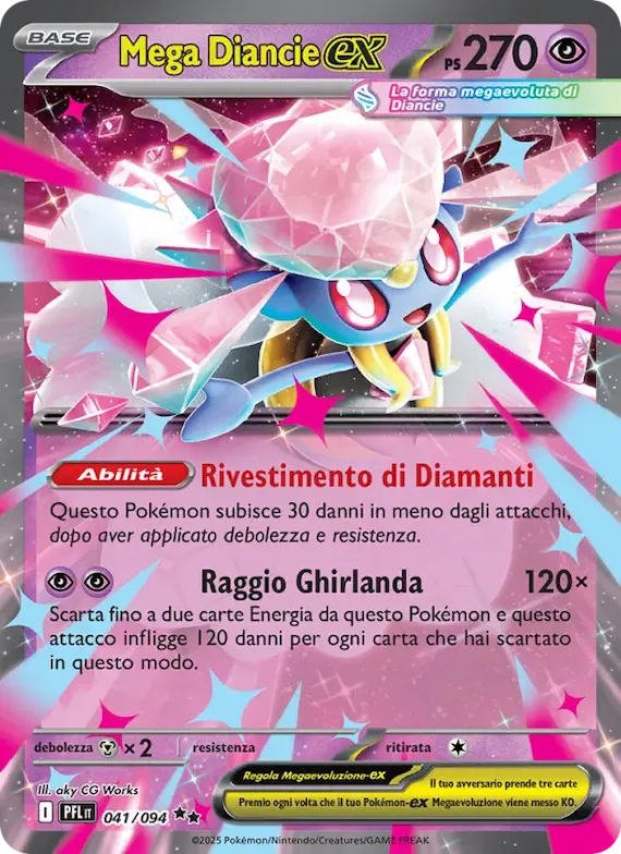 Mega Diancie-ex 41 – Fiamme Spettrali