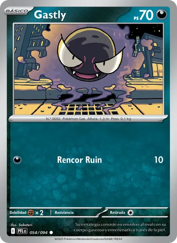 Gastly 54 – Fuegos Fantasmales
