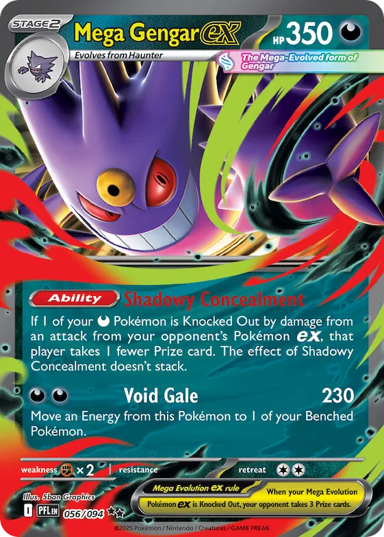 Mega Gengar ex #56 – Phantasmal Flames