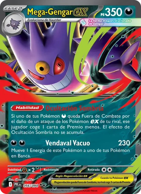 Mega-Gengar ex 56 – Fuegos Fantasmales