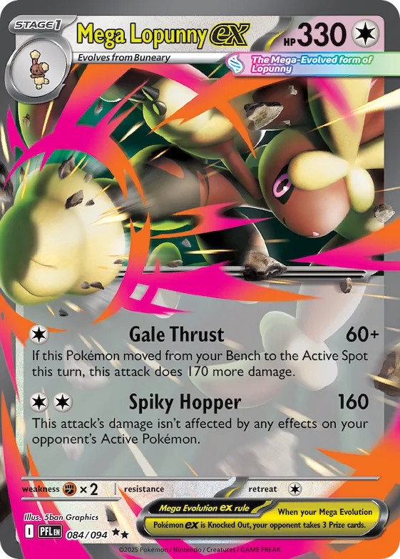 Mega Lopunny ex #84 – Phantasmal Flames
