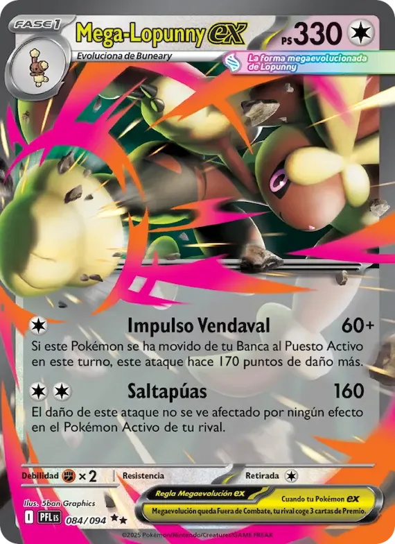 Mega-Lopunny ex 84 – Fuegos Fantasmales