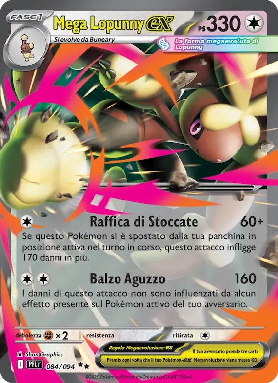 Mega Lopunny-ex 84 – Fiamme Spettrali