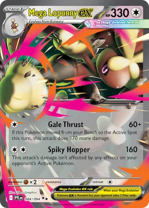 Mega Lopunny ex #84 – Phantasmal Flames