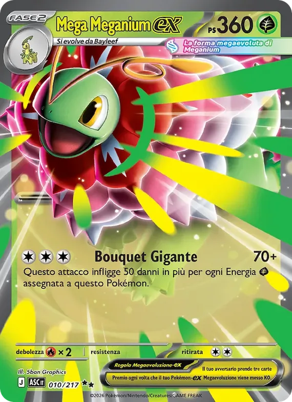Mega Meganium-ex 10 – Ascesa Eroica