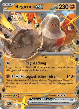 Regirock-ex Nr. 107 – Ascended Heroes