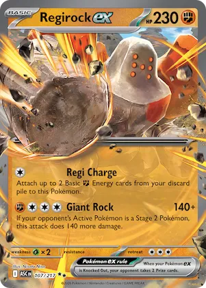 Regirock ex #107 – Ascended Heroes