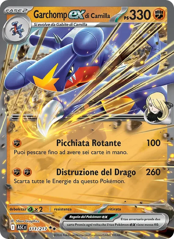 Garchomp-ex di Camilla 111 – Ascesa Eroica