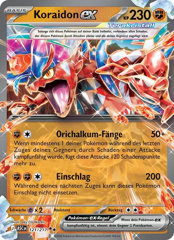 Koraidon-ex 121 – Erhabene Helden