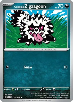 Galarian Zigzagoon #130 – Ascended Heroes