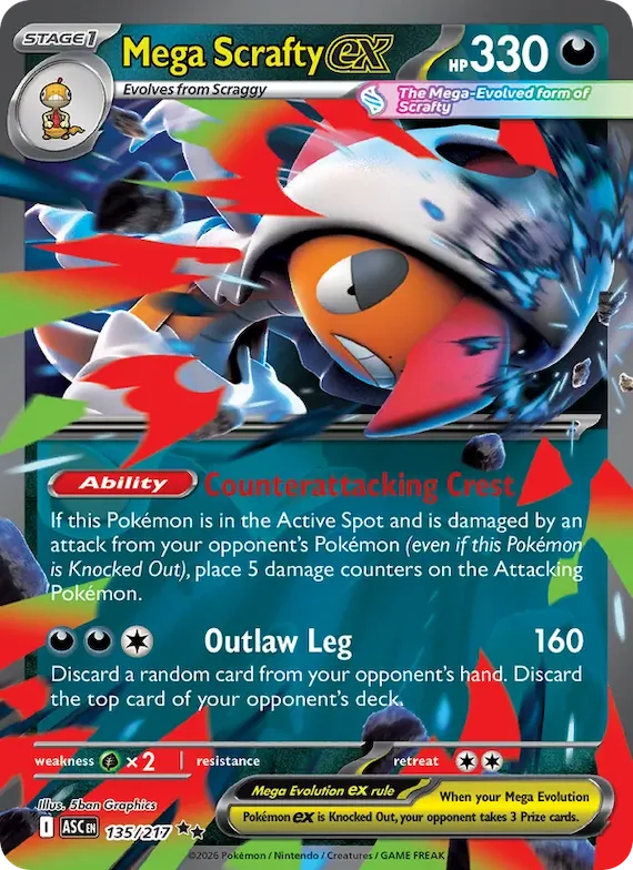 Mega Scrafty ex 135 – Heróis Excelsos
