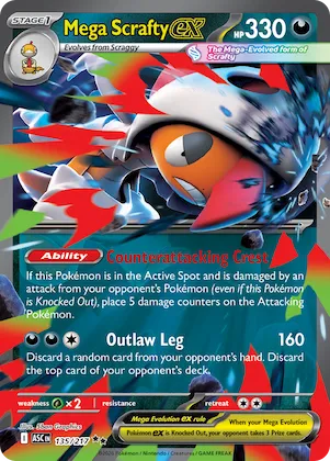 Mega Scrafty ex #135 – Ascended Heroes