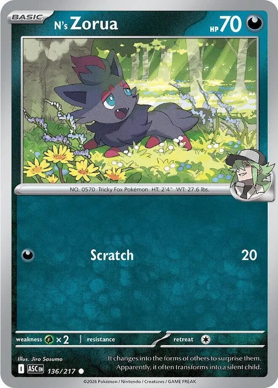 Zorua do N 136 – Heróis Excelsos