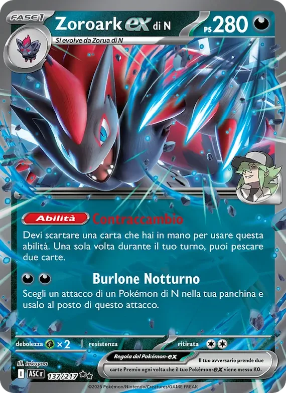 Zoroark-ex di N 137 – Ascesa Eroica