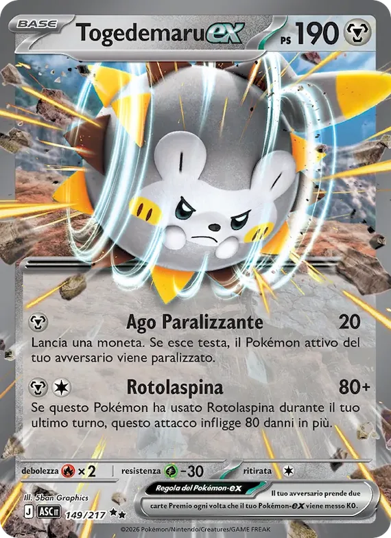 Togedemaru-ex 149 – Ascesa Eroica