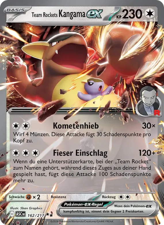 Team Rockets Kangama-ex 162 – Erhabene Helden