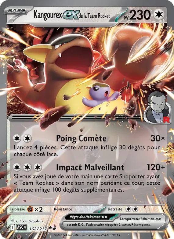 Kangourex-ex de la Team Rocket 162 – Héros Transcendants