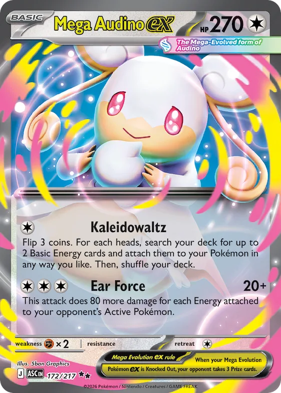 Mega Audino ex #172 – Ascended Heroes