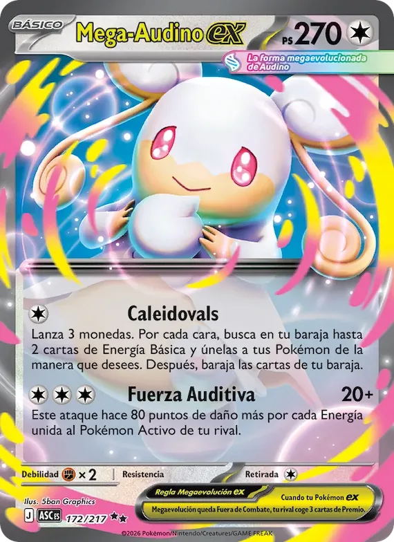 Mega-Audino ex 172 – Héroes Ascendentes
