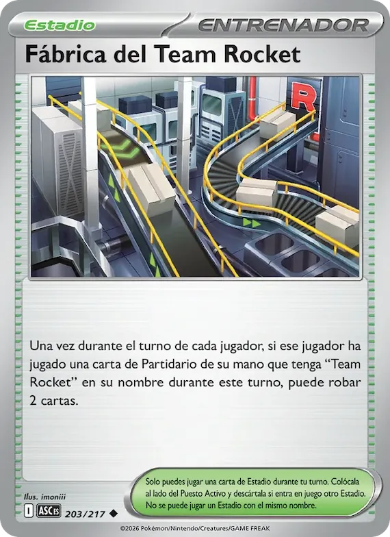 Fábrica del Team Rocket 203 – Héroes Ascendentes