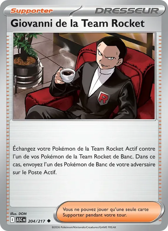 Giovanni de la Team Rocket 204 – Héros Transcendants