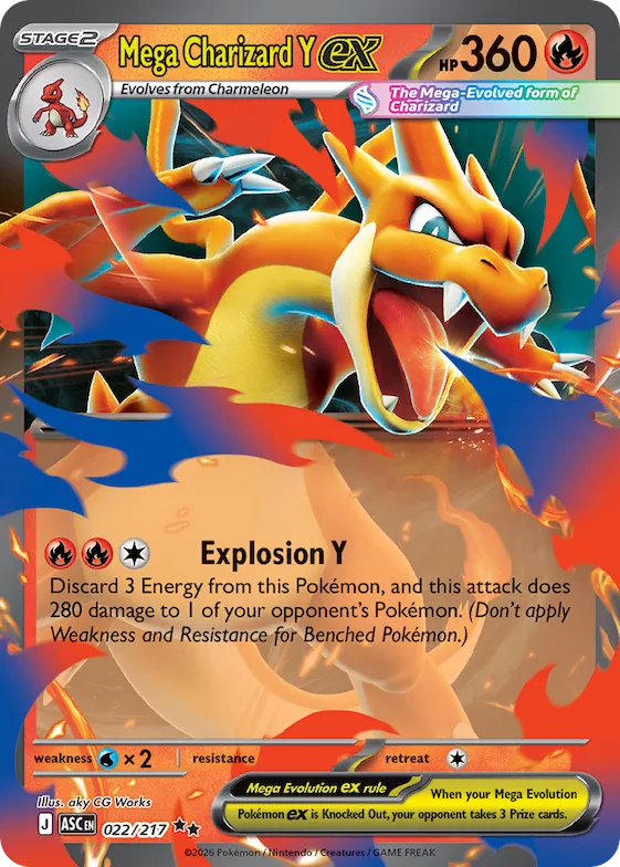Mega Charizard Y ex #22 – Ascended Heroes