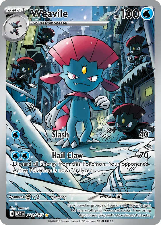 Weavile #228 – Ascended Heroes