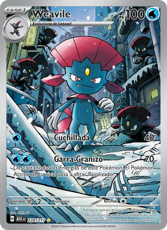 Weavile 228 – Héroes Ascendentes