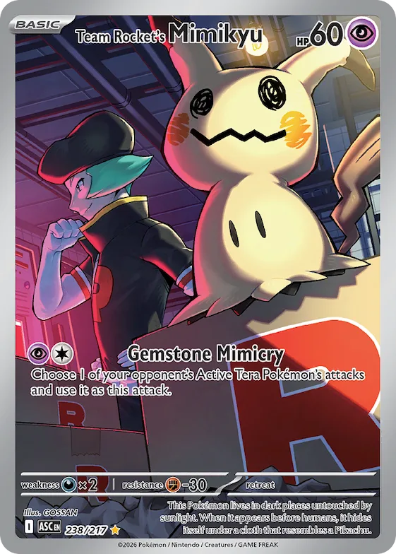 Team Rocket's Mimikyu #238 – Ascended Heroes