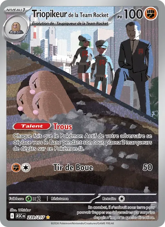Triopikeur de la Team Rocket 239 – Héros Transcendants