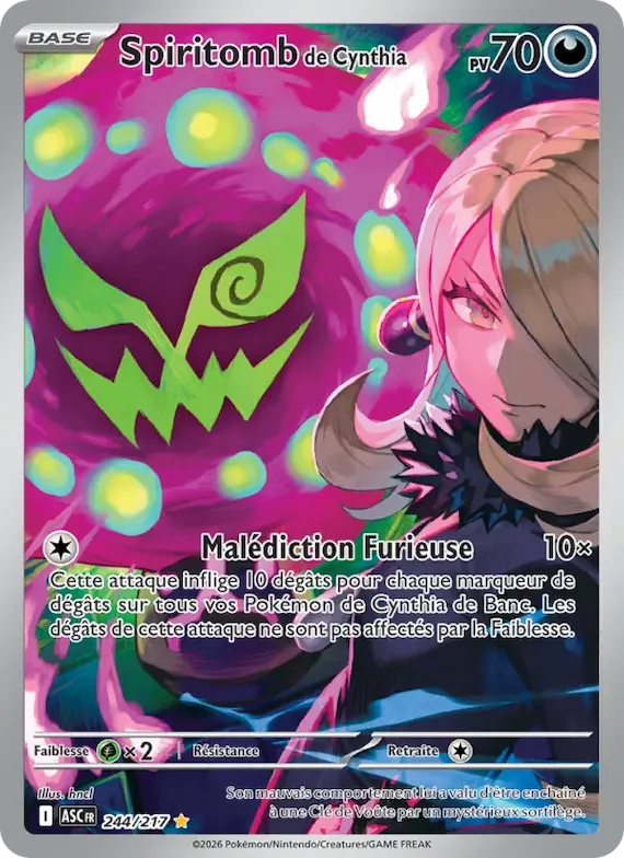 Spiritomb de Cynthia 244 – Héros Transcendants