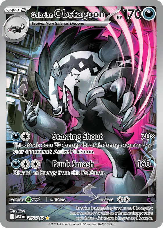 Galarian Obstagoon #245 – Ascended Heroes