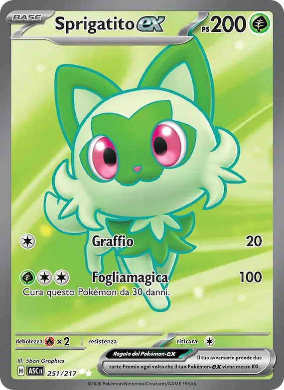 Sprigatito-ex 251 – Ascesa Eroica