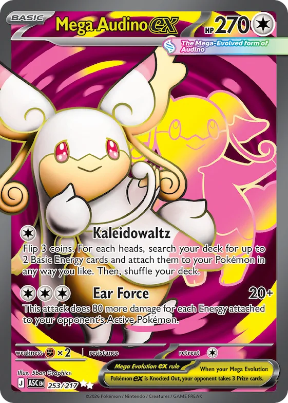 Mega Audino ex #253 – Ascended Heroes