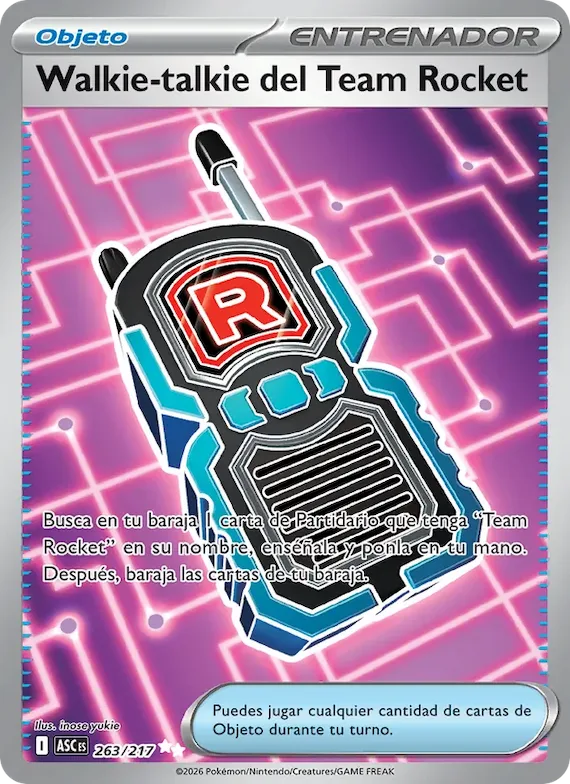 Walkie-talkie del Team Rocket 263 – Héroes Ascendentes