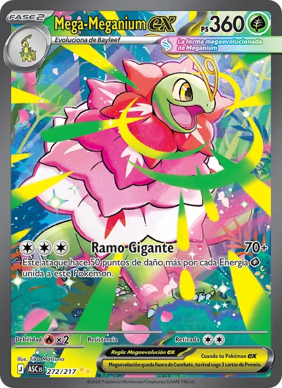 Mega-Meganium ex 272 – Héroes Ascendentes