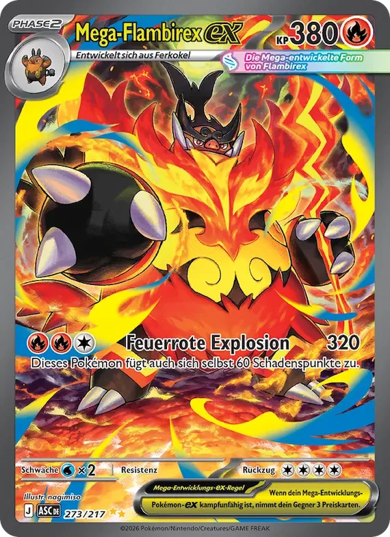 Mega-Flambirex-ex 273 – Erhabene Helden