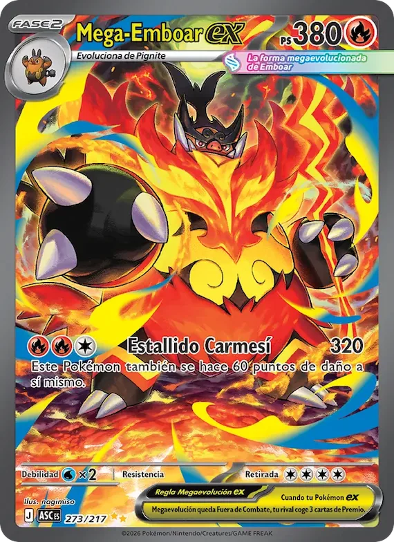 Mega-Emboar ex 273 – Héroes Ascendentes