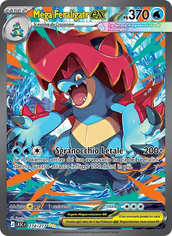 Mega Feraligatr-ex 274 – Ascesa Eroica