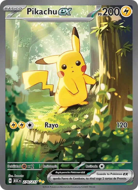 Pikachu ex 276 – Héroes Ascendentes