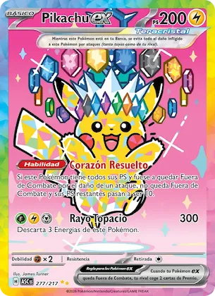 Pikachu ex 277 – Héroes Ascendentes
