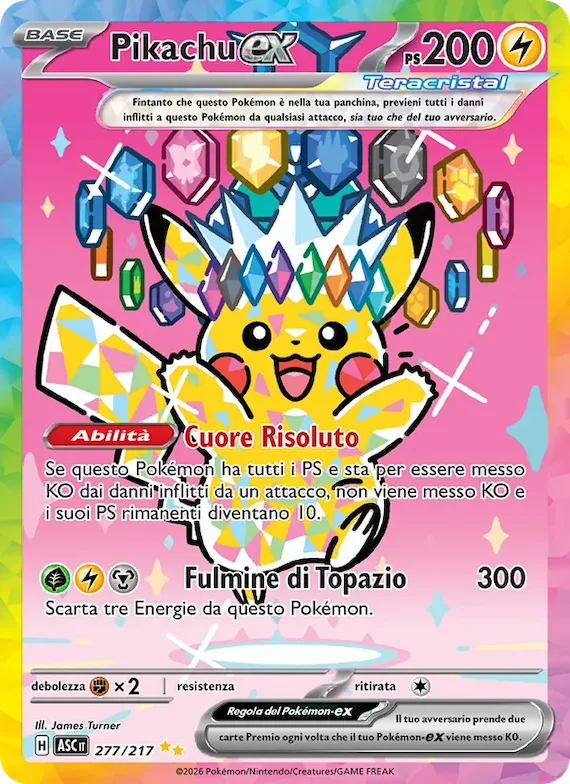 Pikachu-ex 277 – Ascesa Eroica
