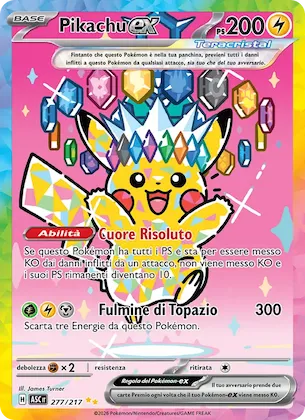 Pikachu-ex 277 – Ascesa Eroica