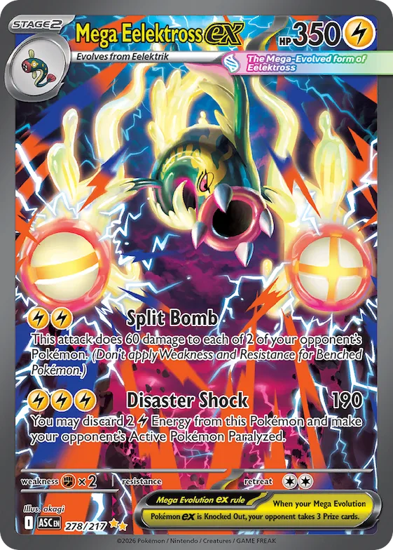 Mega Eelektross ex #278 – Ascended Heroes