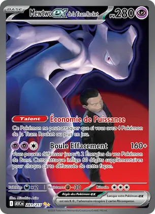 Mewtwo-ex de la Team Rocket 281 – Héros Transcendants