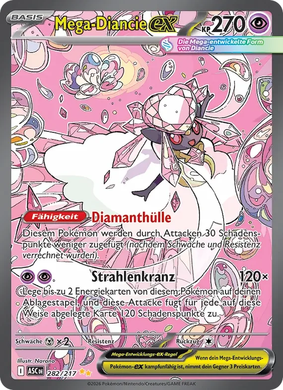 Mega-Diancie-ex 282 – Erhabene Helden
