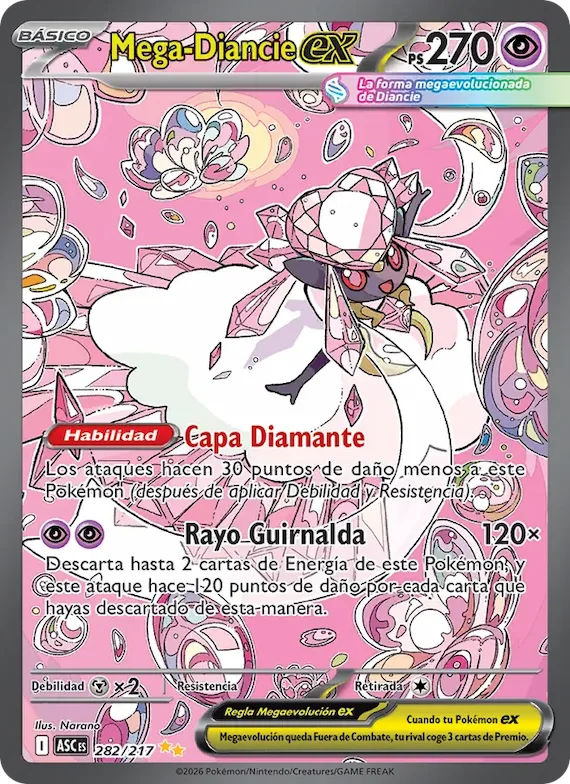 Mega-Diancie ex 282 – Héroes Ascendentes
