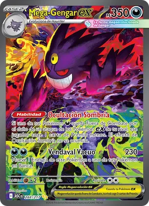 Mega-Gengar ex 284 – Héroes Ascendentes