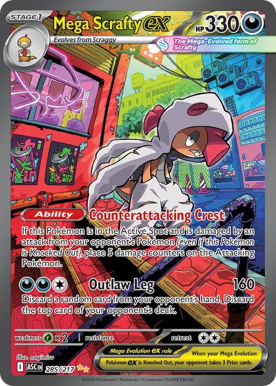 Mega Scrafty ex #285 – Ascended Heroes