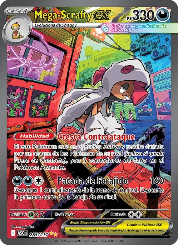 Mega-Scrafty ex 285 – Héroes Ascendentes